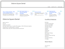 Tablet Screenshot of osbornesquaredental.com